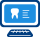 Animated computer screen icon