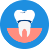 Animated teeth and gums icon