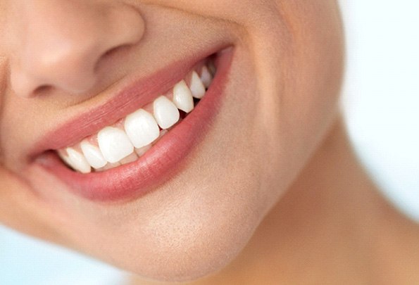 Closeup of a woman smiling