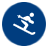 Animated skiier icon
